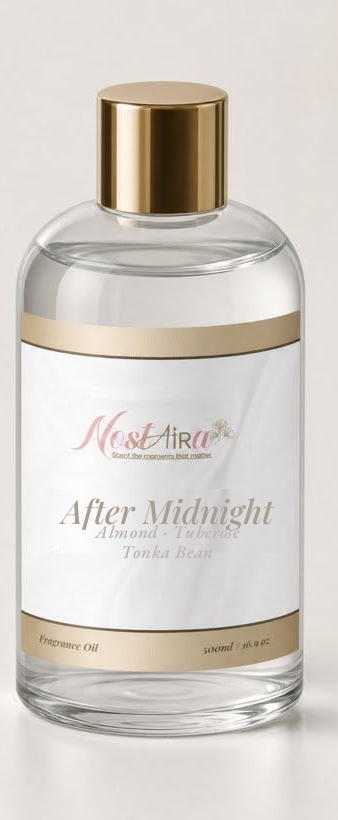 After Midnight 500ml Nostaira fragrance oil bottle