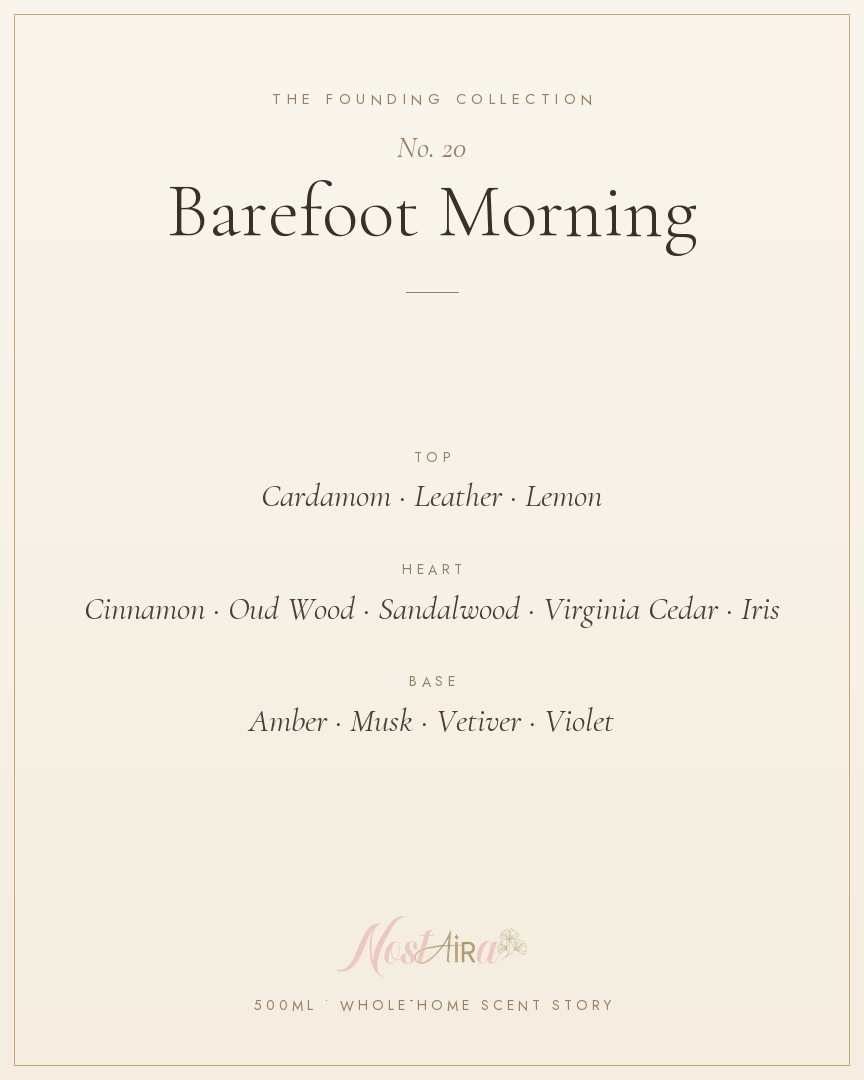Barefoot Morning scent notes
