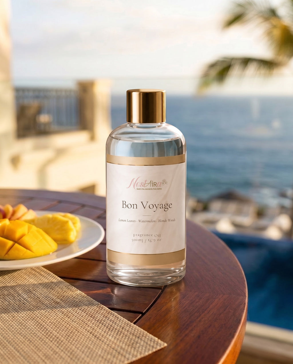 Bon Voyage in your space - Lemon Leaves · Watermelon · Blonde Woods