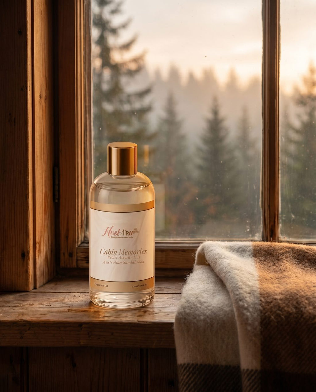 Cabin Memories in your space - Violet Accord · Iris · Australian Sandalwood
