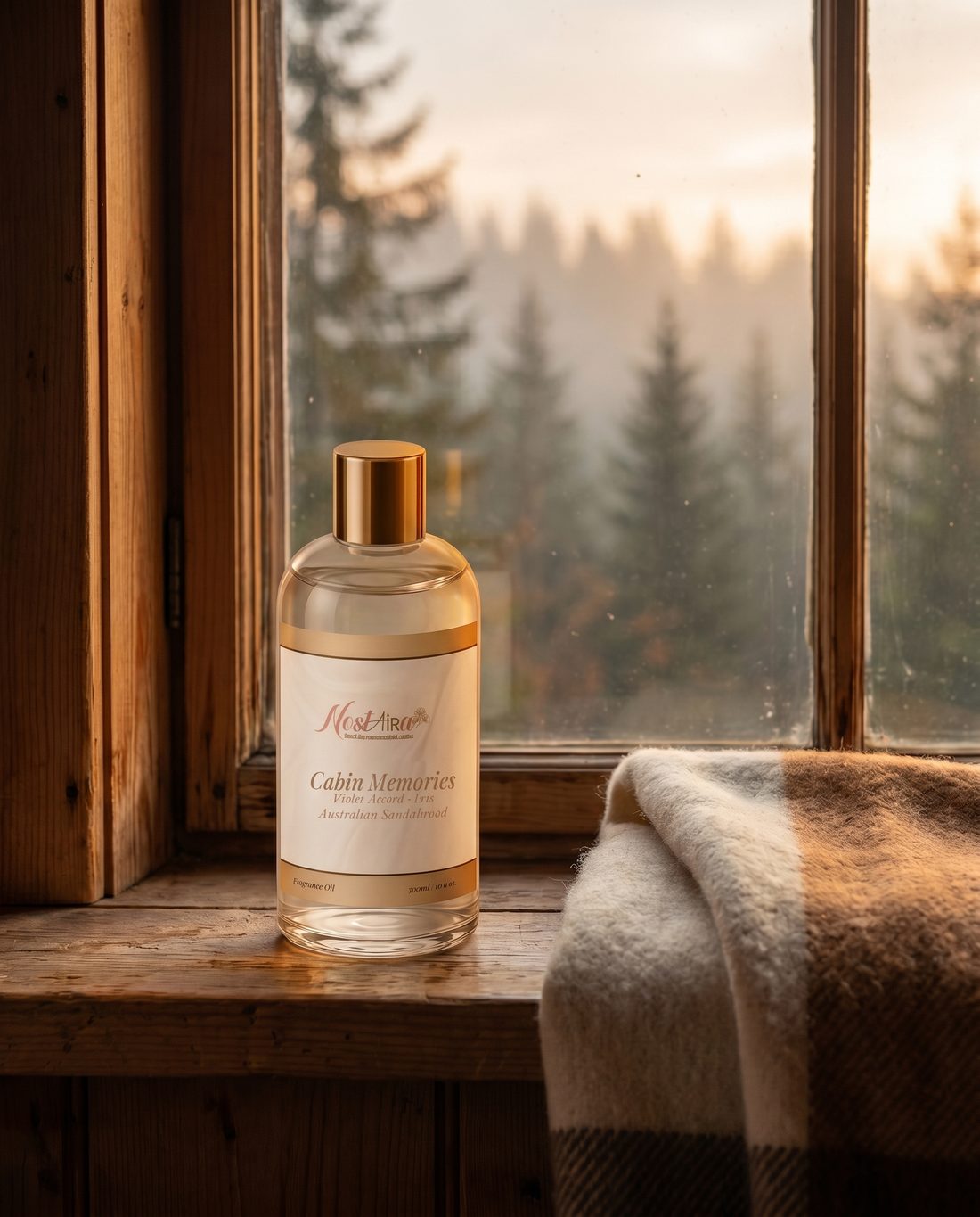 Cabin Memories in your space - Violet Accord · Iris · Australian Sandalwood