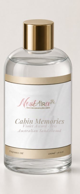 Cabin Memories 500ml Nostaira fragrance oil bottle