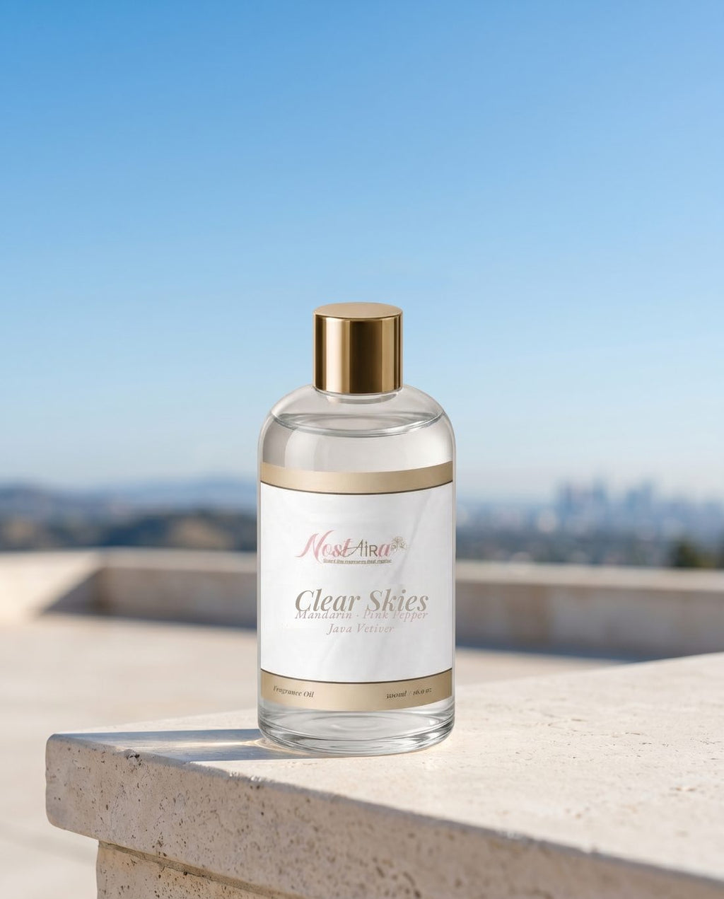 Clear Skies in your space - Mandarin · Pink Pepper · Java Vetiver