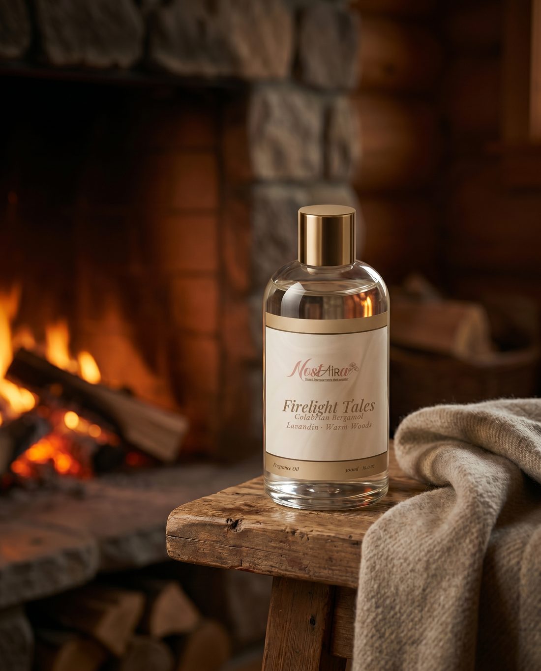 Firelight Tales in your space - Calabrian Bergamot · Lavandin · Warm Woods