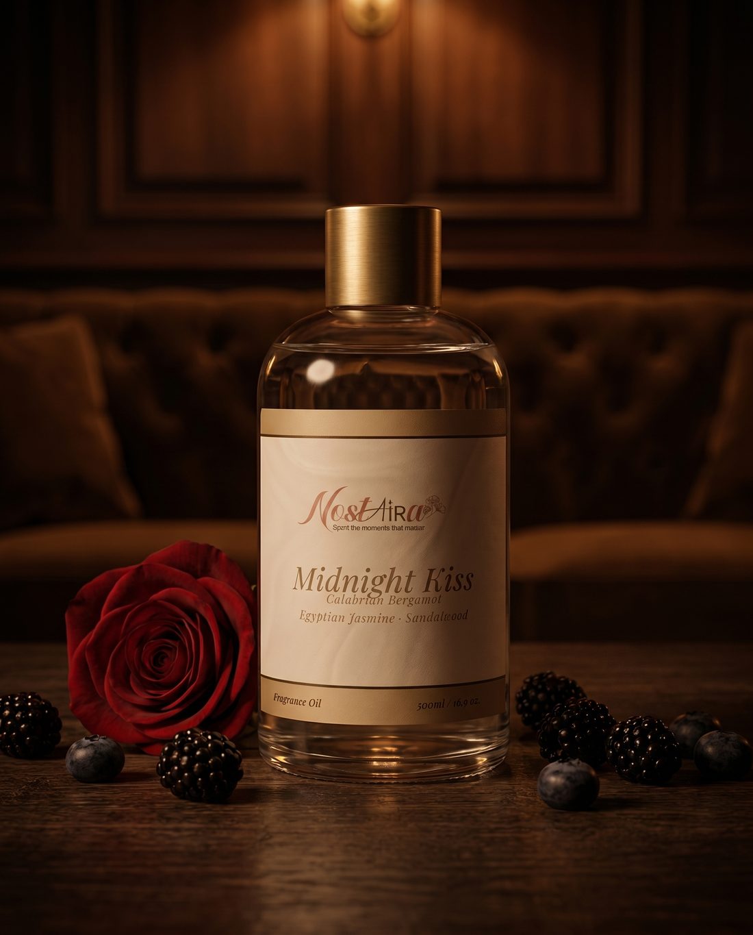 Midnight Kiss in your space - Calabrian Bergamot · Egyptian Jasmine · Sandalwood