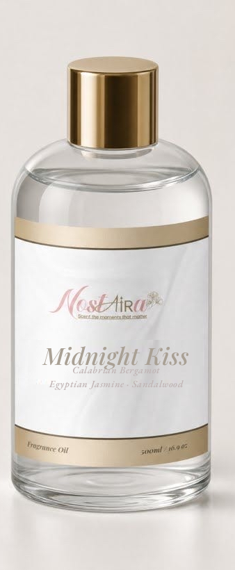 Midnight Kiss 500ml Nostaira fragrance oil bottle