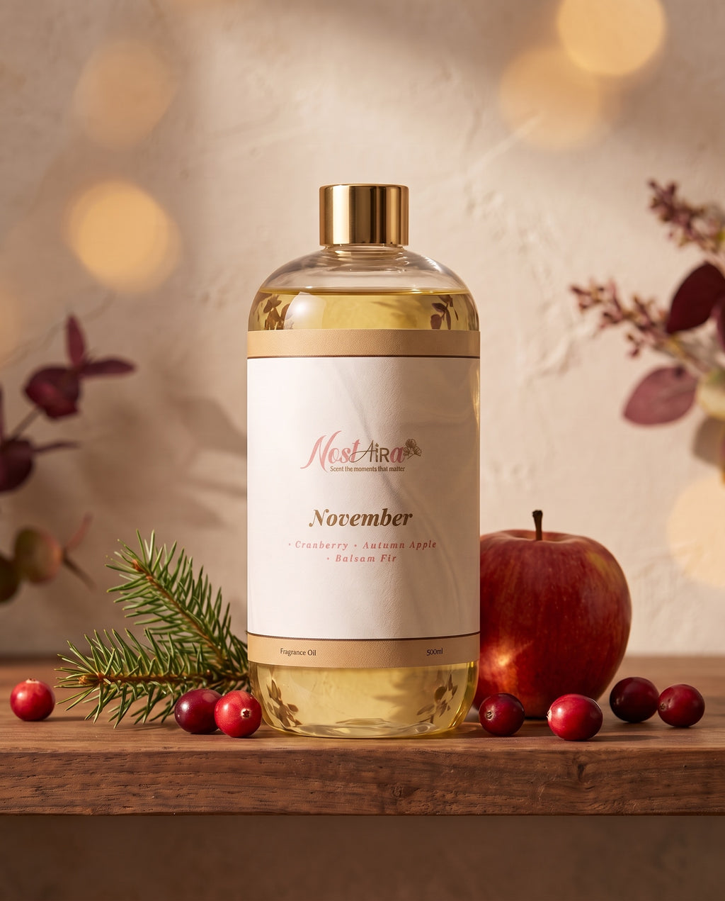 November fragrance in an autumn setting