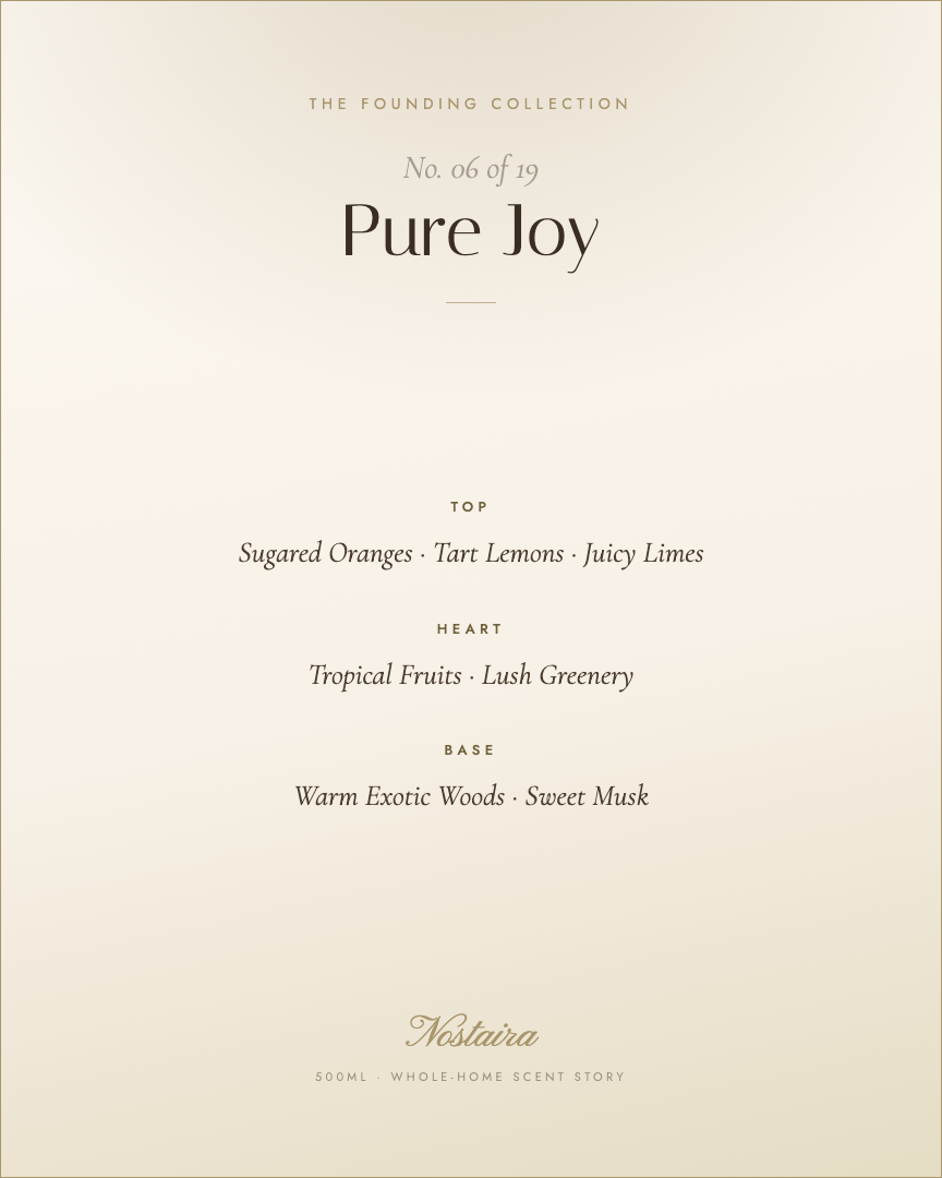 Pure Joy scent notes